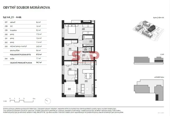 Prodej bytu 4+kk, Vyškov, Morávkova, 87 m2