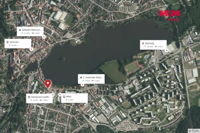 Pronájem bytu 1+kk, Jindřichův Hradec - Jindřichův Hradec III, Vídeňská, 30 m2