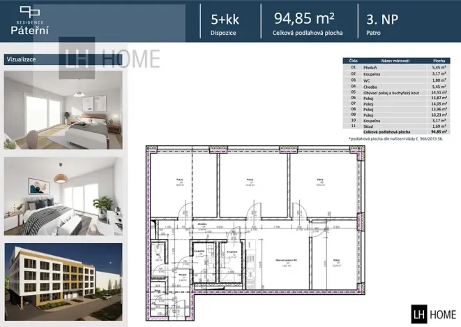 Prodej bytu 5+kk, Brno, 95 m2
