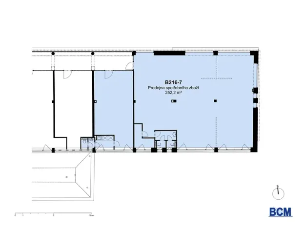 Pronájem obchodního prostoru, Praha - Hloubětín, Poděbradská, 252 m2