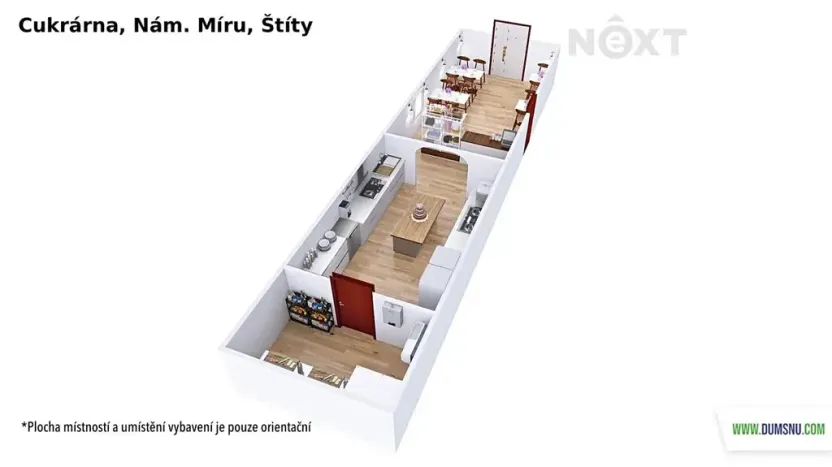 Pronájem restaurace, Štíty, nám. Míru, 59 m2