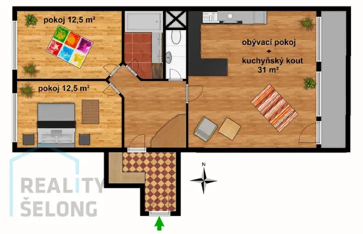 Prodej bytu 3+kk, Praha - Čimice, Křivenická, 78 m2
