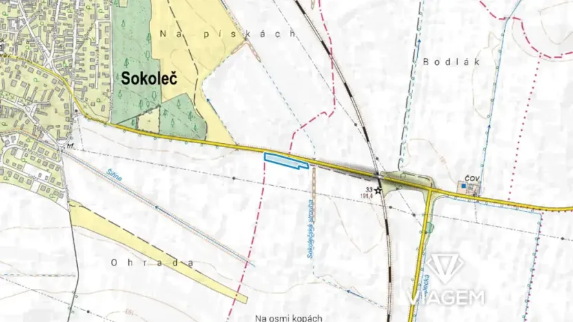 Prodej podílu pole, Pňov-Předhradí, 496 m2