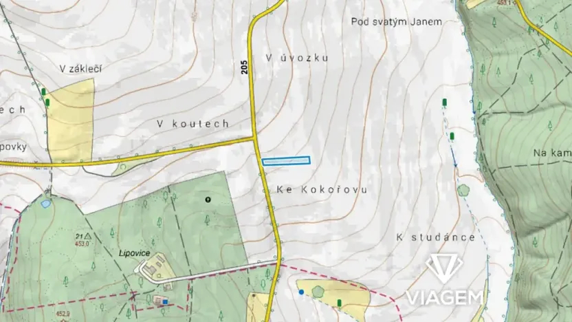 Prodej podílu pole, Nekmíř, 1011 m2