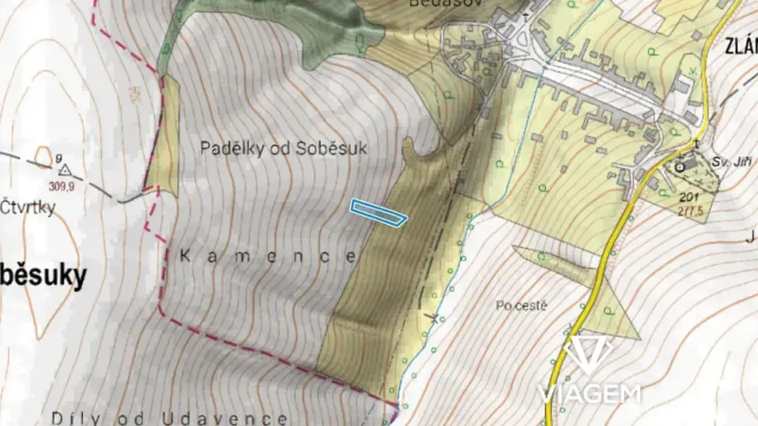 Prodej podílu pole, Kroměříž, 641 m2