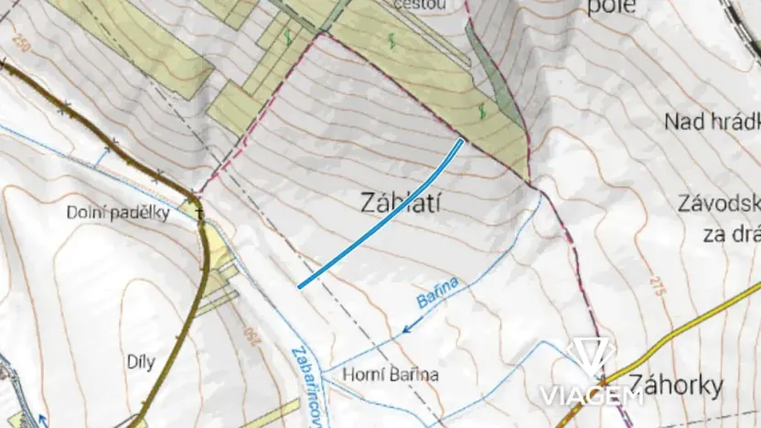 Prodej podílu pole, Hrubá Vrbka, 2418 m2