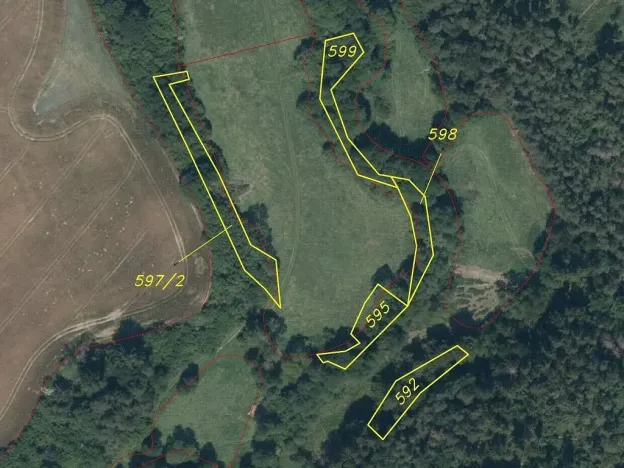 Prodej pozemku, Křečovice - Nahoruby, 3382 m2