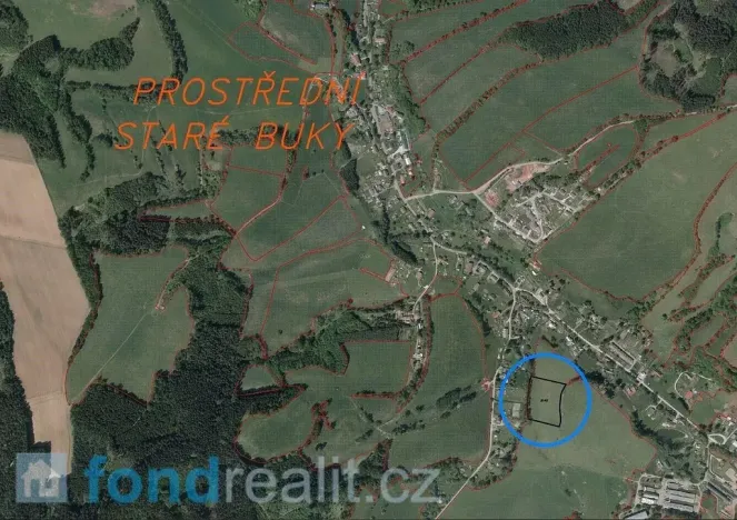 Prodej pole, Staré Buky, 10957 m2