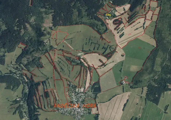 Prodej pozemku, Andělská Hora - Pustá Rudná, 1758 m2