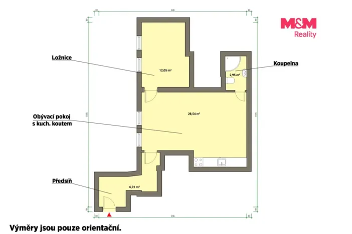 Pronájem bytu 2+kk, Františkovy Lázně, 50 m2