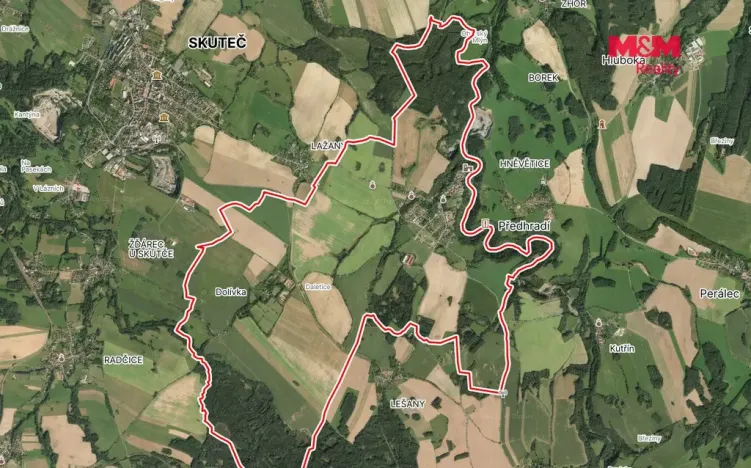 Prodej pozemku, Předhradí, 1127 m2