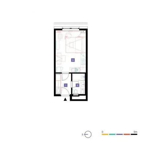 Pronájem bytu 1+kk, Praha - Stodůlky, Mukařovského, 27 m2