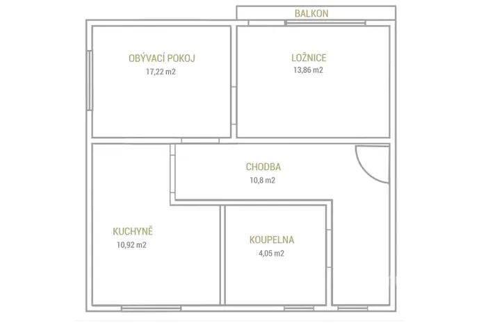 Prodej bytu 2+1, Meziboří, Májová, 63 m2