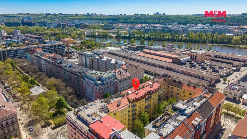 Prodej bytu 1+1, Praha - Holešovice, Osadní, 41 m2