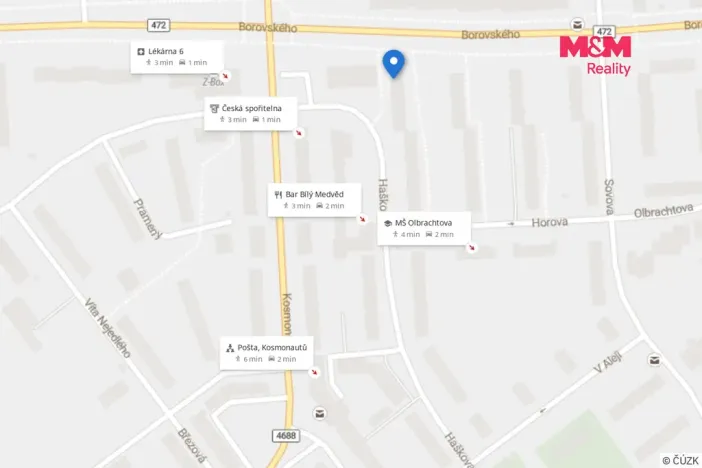 Prodej bytu 2+1, Karviná - Ráj, Haškova, 54 m2