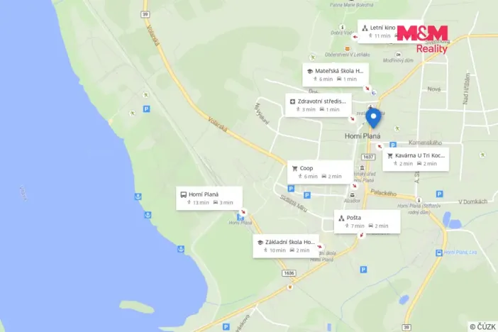 Prodej bytu 2+kk, Horní Planá, Náměstí, 50 m2