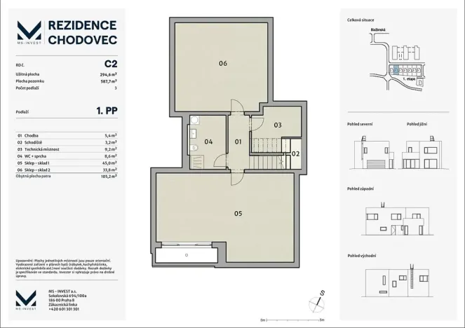 Prodej rodinného domu, Praha - Chodov, Blažimská, 295 m2