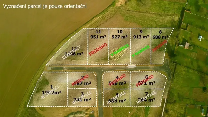Prodej pozemku pro bydlení, Medlovice, 913 m2