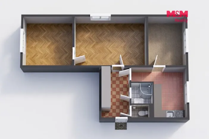 Prodej bytu 3+1, Chodov, Obránců míru, 55 m2