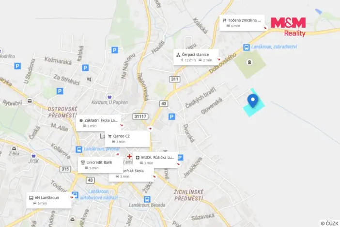 Prodej pozemku pro bydlení, Lanškroun - Žichlínské Předměstí, 12785 m2