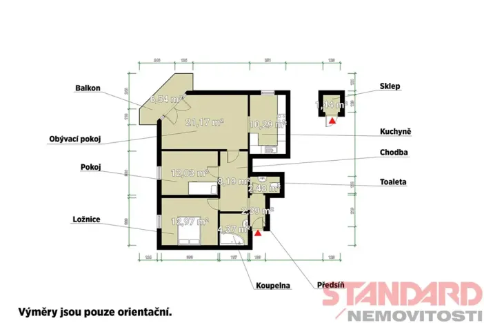 Prodej bytu 3+kk, Dobřany, Jungmannova, 74 m2