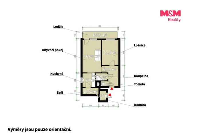 Prodej bytu 2+1, Praha, Kozmíkova, 47 m2