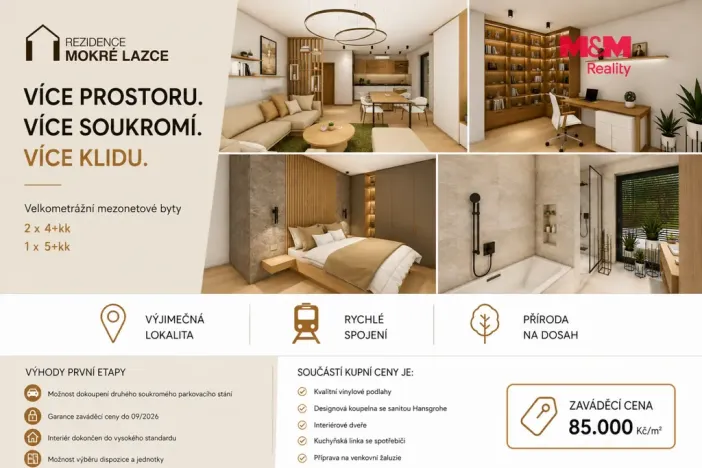 Prodej bytu 5+kk, Mokré Lazce, Generála Vlachého, 126 m2