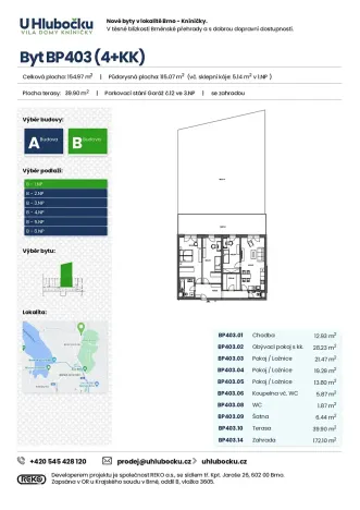 Prodej bytu 4+kk, Brno, Ondrova, 159 m2