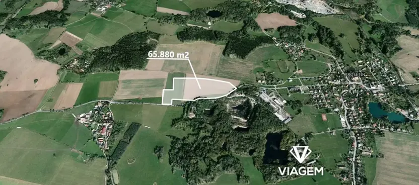 Prodej pole, Prosetín, 65880 m2