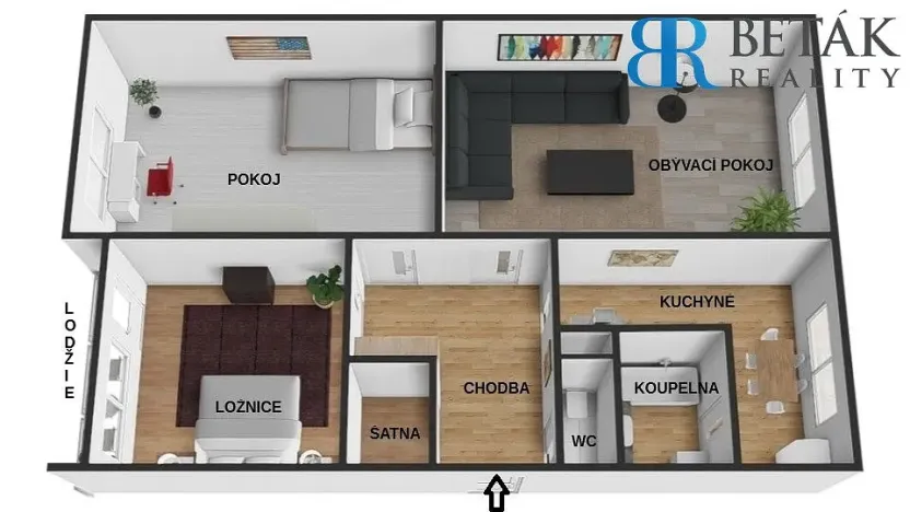 Prodej bytu 3+1, Přerov - Přerov I-Město, Velká Dlážka, 73 m2