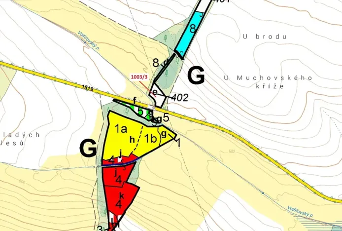 Dražba lesa, Volfířov, 1093 m2