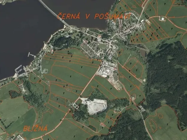 Prodej pole, Černá v Pošumaví - Bližná, 2972 m2