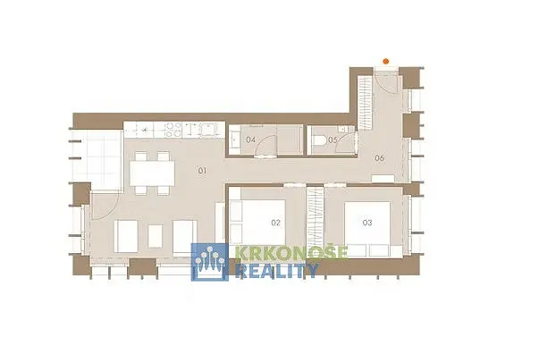 Prodej bytu 3+kk, Pec pod Sněžkou - Velká Úpa, 56 m2