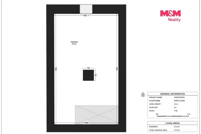 Prodej rodinného domu, Vodochody - Hoštice, U Potoka, 72 m2