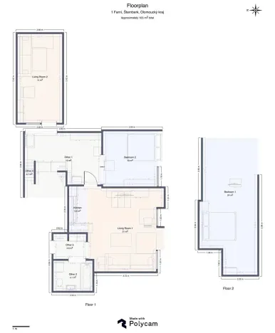 Prodej bytu 3+kk, Šternberk, Farní, 70 m2