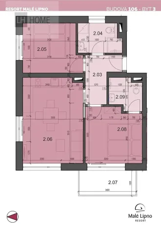 Prodej bytu 3+kk, Černá v Pošumaví, 52 m2
