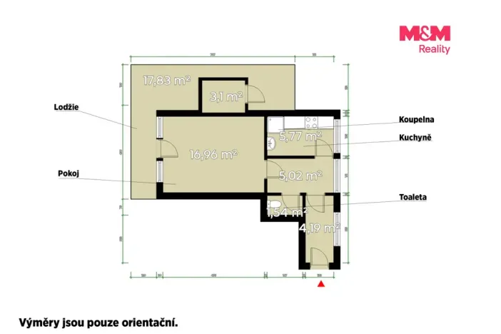 Pronájem bytu 1+1, Plzeň - Jižní Předměstí, Goethova, 34 m2