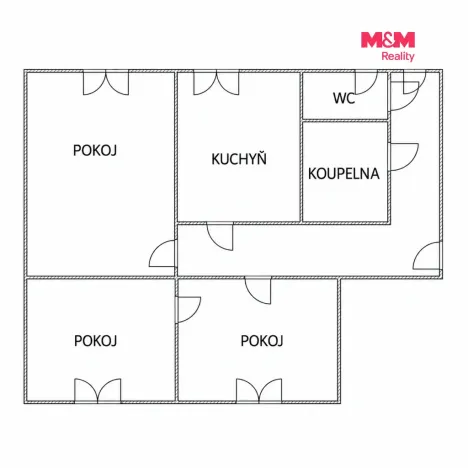 Prodej bytu 3+1, Most, tř. Budovatelů, 78 m2
