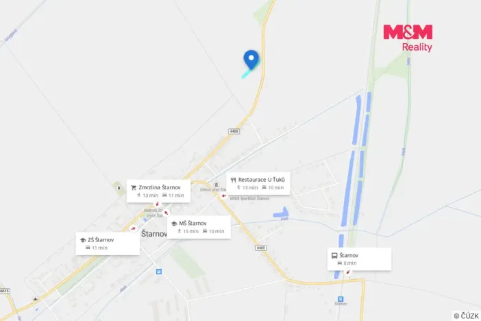 Prodej pozemku pro bydlení, Štarnov, 1607 m2