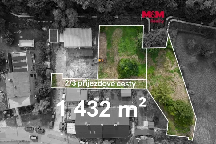 Prodej pozemku pro bydlení, Ostrava - Zábřeh, 1432 m2