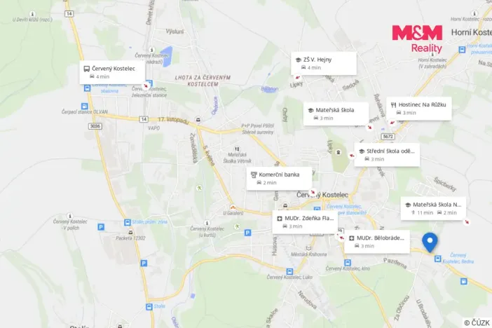 Pronájem rodinného domu, Červený Kostelec, Náchodská, 130 m2