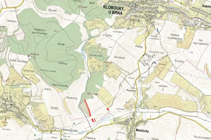 Prodej pole, Klobouky u Brna, 7163 m2