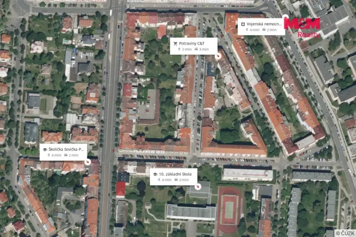 Pronájem bytu 2+kk, Plzeň, Vrchlického, 57 m2