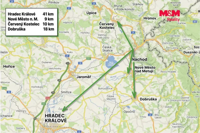 Pronájem rodinného domu, Náchod, Na Letné, 85 m2