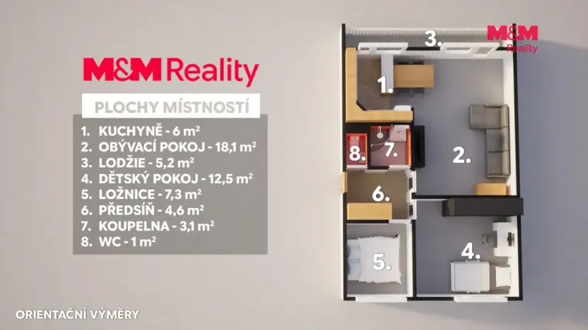 Prodej bytu 3+kk, Nymburk, Generála Antonína Sochora, 61 m2