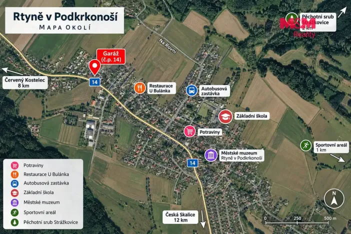 Prodej garáže, Rtyně v Podkrkonoší, 25 m2