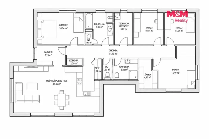 Prodej rodinného domu, Heřmanův Městec, Konopáčská, 118 m2