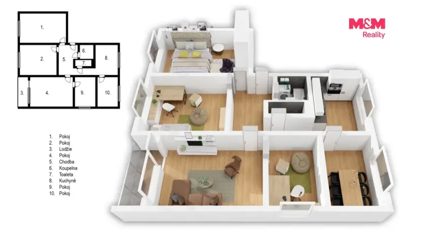 Prodej bytu 5+1, Vamberk, Struha, 87 m2