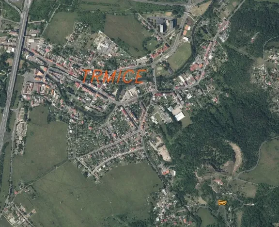 Prodej zahrady, Trmice, 640 m2