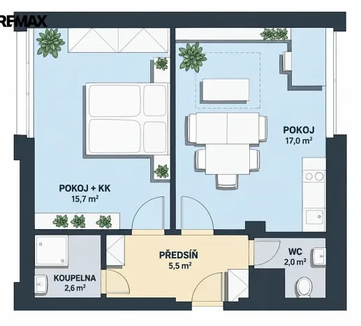 Prodej bytu 2+kk, Praha - Hostivař, Hornoměcholupská, 45 m2